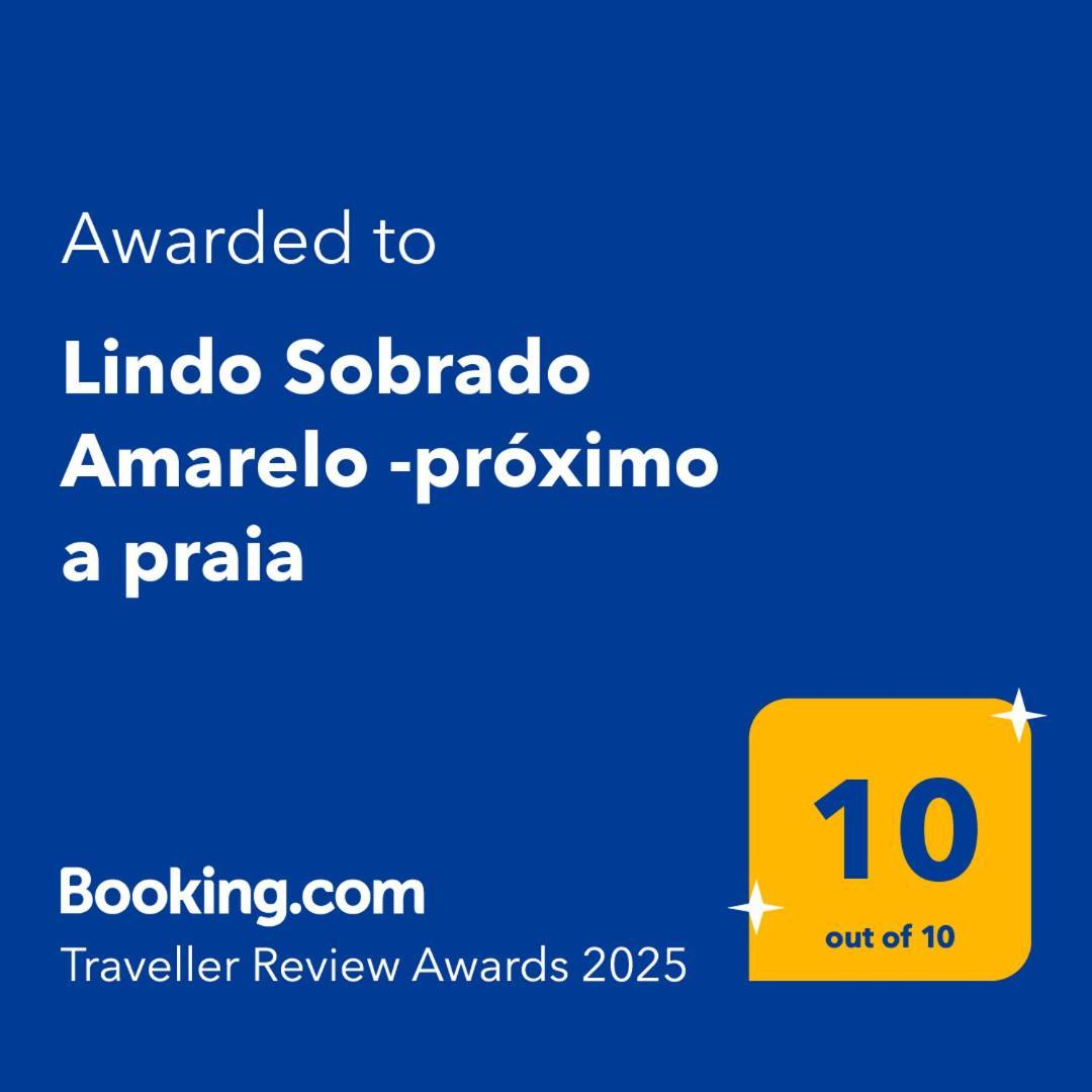 Lindo Sobrado Amarelo -Proximo A Praia Mongaguá Exteriér fotografie